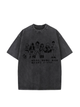 230g Shadow Spark Printed Wash Old Cotton T-shirt