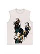 230g Nova Hero Academy Wash Old Cotton Sleeveless T-shirt