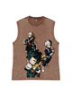 230g Nova Hero Academy Wash Old Cotton Sleeveless T-shirt