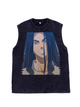 230g Tokyo Revengers Printed Wash Old Cotton Sleeveless T-shirt