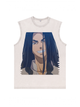 230g Tokyo Revengers Printed Wash Old Cotton Sleeveless T-shirt