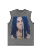 230g Tokyo Revengers Printed Wash Old Cotton Sleeveless T-shirt