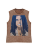 230g Tokyo Revengers Printed Wash Old Cotton Sleeveless T-shirt