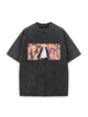 230g Manjiro Sano Printed Wash Old Cotton T-shirt