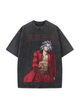 230g Tokyo Manji Gang Printed Wash Old Cotton T-shirt