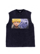 230g Invincible Mikey Printed Wash Old Cotton Sleeveless T-shirt