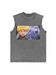 230g Invincible Mikey Printed Wash Old Cotton Sleeveless T-shirt