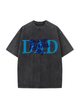 230g Blessing On Father's Day Wash Old Cotton T-shirt