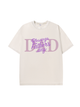230g Blessing On Father's Day Pink Wash Old Cotton T-shirt