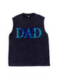 230g Blessing On Father's Day Wash Old Cotton Sleeveless T-shirt