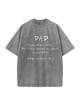 230g Special To Be A Dad Printed Wash Old Cotton T-shirt