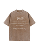 230g Special To Be A Dad Printed Wash Old Cotton T-shirt