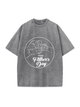 230g Wash Old Cotton T-shirt for Father's Day