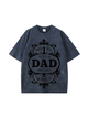 270g World 1 Best Wash Old Cotton T-shirt for Dad