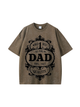 270g World 1 Best Wash Old Cotton T-shirt for Dad