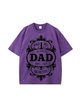 270g World 1 Best Wash Old Cotton T-shirt for Dad