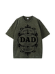 270g World 1 Best Wash Old Cotton T-shirt for Dad