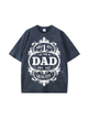 270g World 1 Best Dad Wash Old Cotton T-shirt for Father's Day