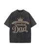 270g Greatest Dad Wash Old Cotton T-shirt for Father's Day