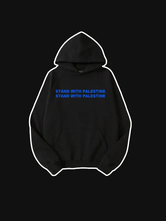 460g Stand with Palestine Cotton Hoodie Emma Bridess