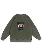 350g NFL Game Day Football Wash Old Cotton Sweatshirt Emma Bridess