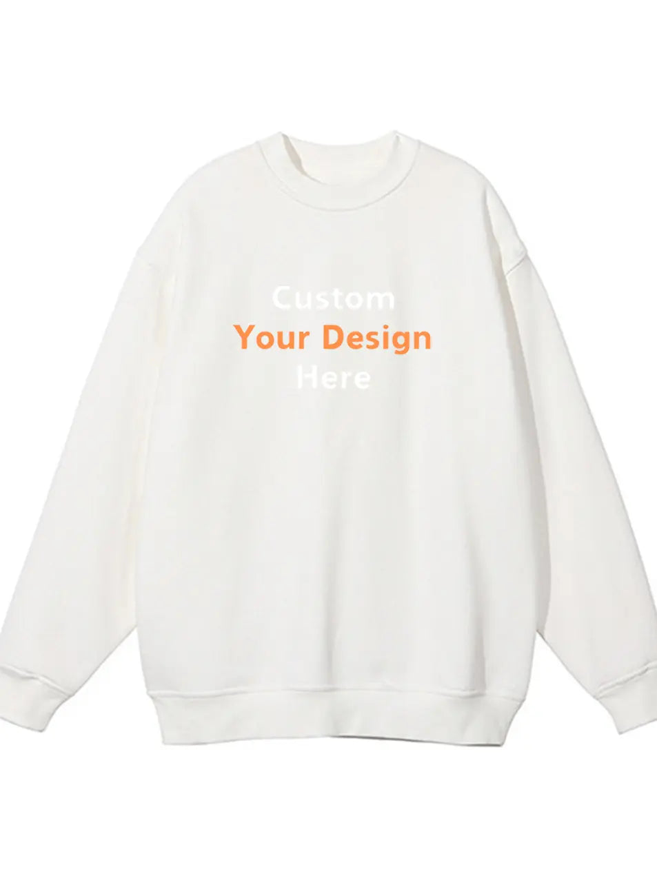 Custom Letter Printed Organic Cotton Sweatshirt