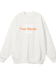Custom Letter Printed Organic Cotton Sweatshirt