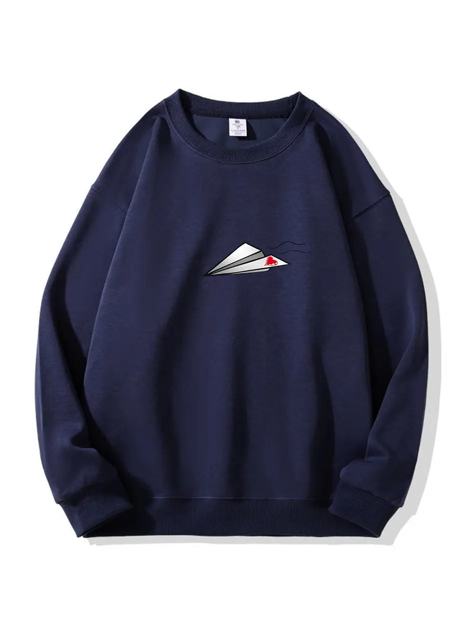 Paper Plane Heart Print Cotton Sweatshirt for Valentine's Day Emma Bridess