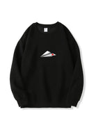 Paper Plane Heart Print Cotton Sweatshirt for Valentine's Day Emma Bridess