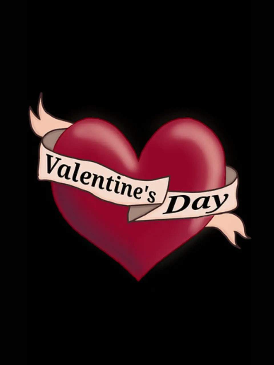 300g Cotton Sweatshirt for Valentine's Day Emma Bridess