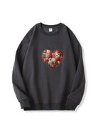 300g Valentine's Day Heart Love Cotton Sweatshirt Emma Bridess