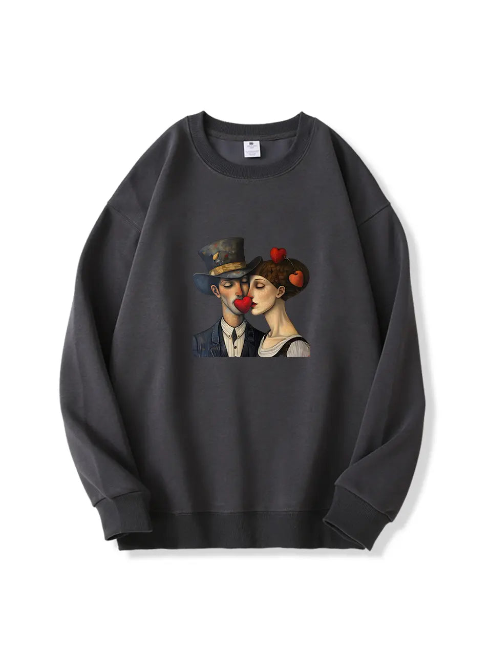 300g Oil Painting Love Printed Cotton Sweatshirt Emma Bridess