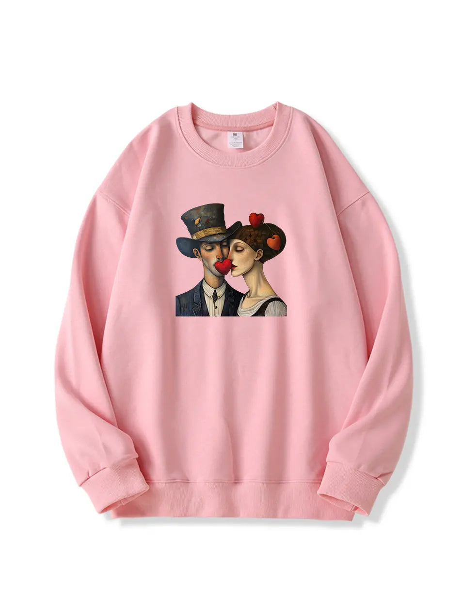 300g Oil Painting Love Printed Cotton Sweatshirt Emma Bridess