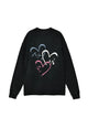 320g Cotton Heart Printed Sweatshirt for Valentine's Day Emma Bridess
