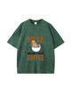 Relax Have Coffee Letter Print Cotton T Shirt