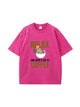Relax Have Coffee Letter Print Cotton T Shirt