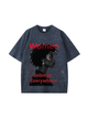 270g Women Belongs Everywhere Printed Wash Old Cotton T-shirt for Women