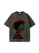 270g Women Belongs Everywhere Printed Wash Old Cotton T-shirt for Women