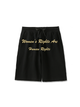 260g Women's Rights Advocate Printed Cotton Shorts for Women