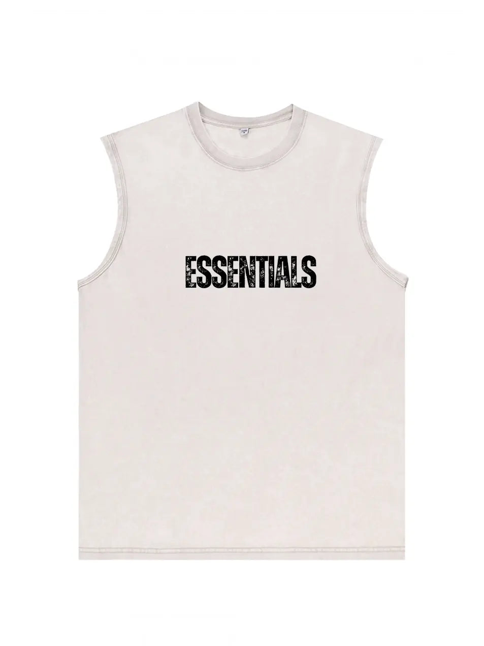 Vintage Wash Old Essential 230g Cotton Sleeveless T-shirt