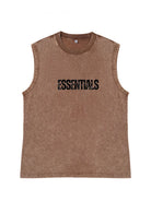 Vintage Wash Old Essential 230g Cotton Sleeveless T-shirt