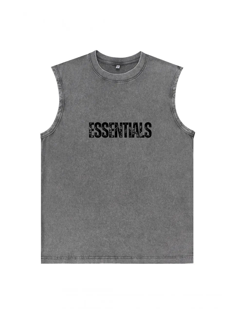 Vintage Wash Old Essential 230g Cotton Sleeveless T-shirt