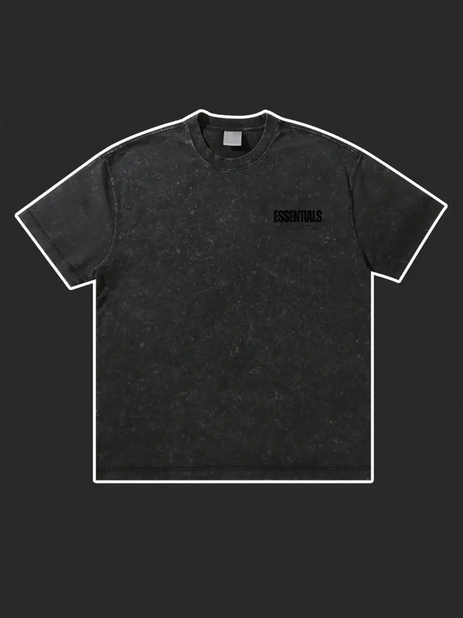 Wash Old Vintage Essentials T-shirt 300g Essentials Shirt
