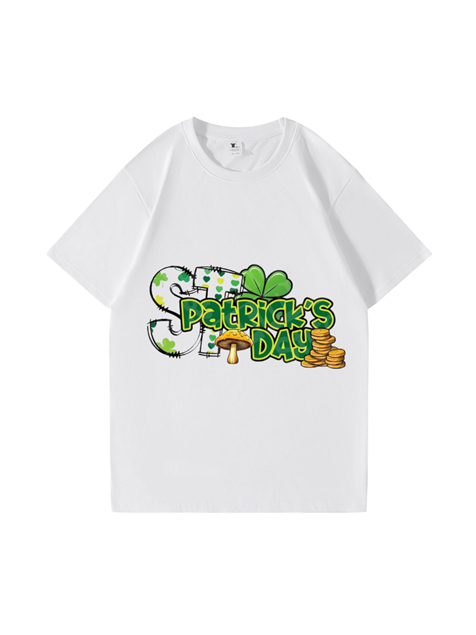240g St. Patrick's Day Printed Cotton T-shirt Emma Bridess