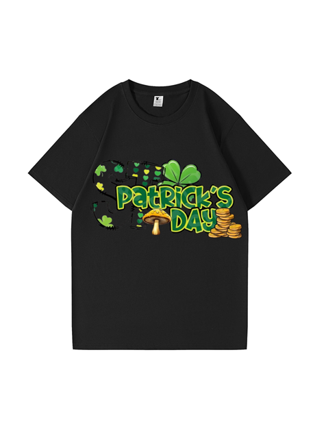 240g St. Patrick's Day Printed Cotton T-shirt Emma Bridess
