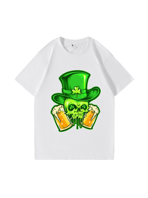 240g Guinness Printed Cotton T-shirt for St. Patrick's Day Emma Bridess