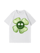 240g Cartoon Four Leaf Clover Cotton T-shirt for St. Patrick's Day Emma Bridess