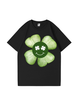 240g Cartoon Four Leaf Clover Cotton T-shirt for St. Patrick's Day Emma Bridess