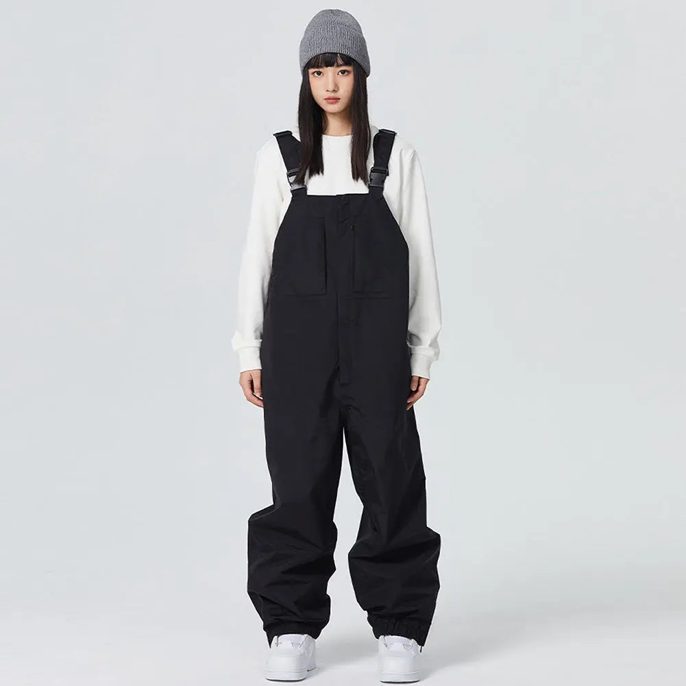 Unisex Insulated Snow Bib Pants Winter Outdoor Overalls