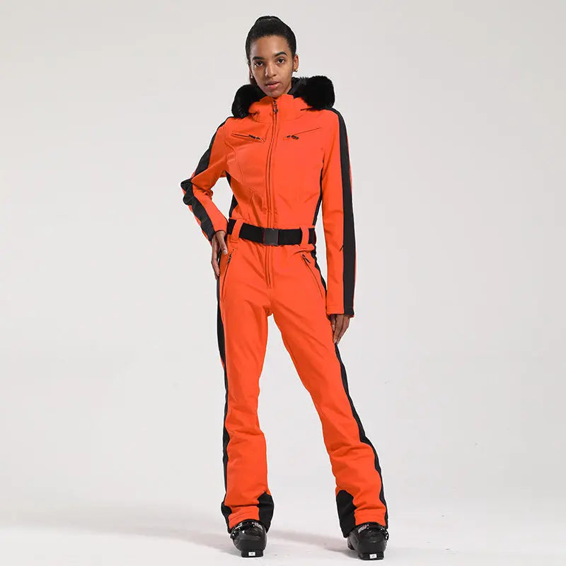 Women’s One-Piece Ski Jumpsuit Winter Snowsuit
